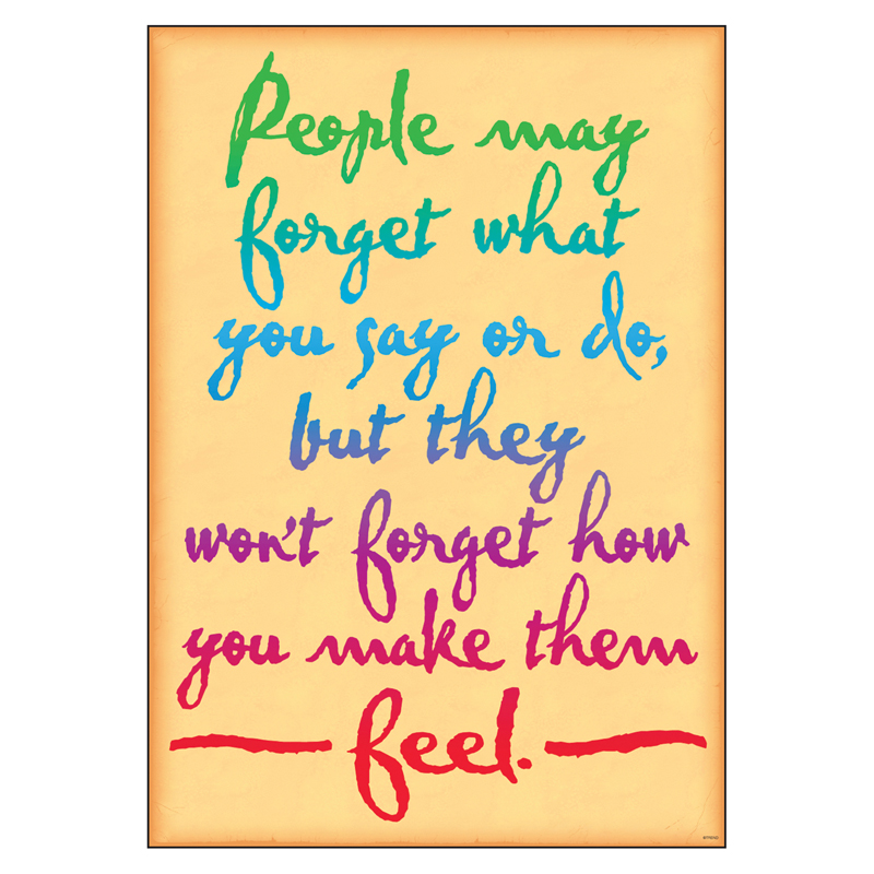 People may forget what you... ARGUS Poster, 13.375" x 19"