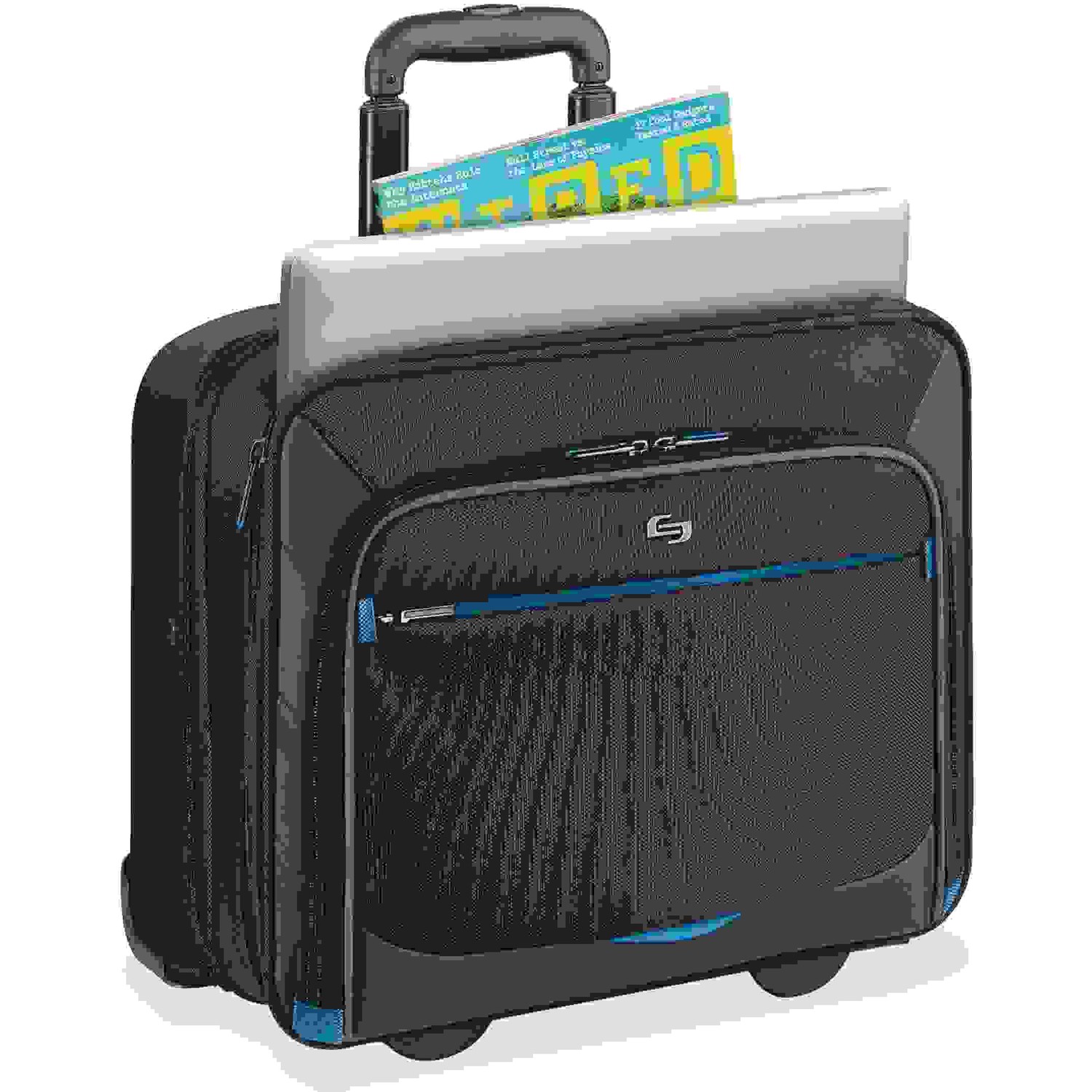 Active Rolling Overnighter Case, 7.75" x 14.5" x 14.5", Black