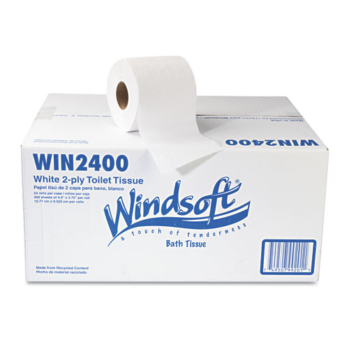 Windsoft 2 Ply Standard Toilet Paper, 24 Rolls 