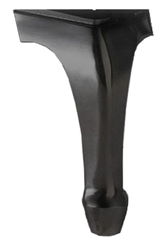 202CM Ornamental Cast-Iron Legs, Metallic Black