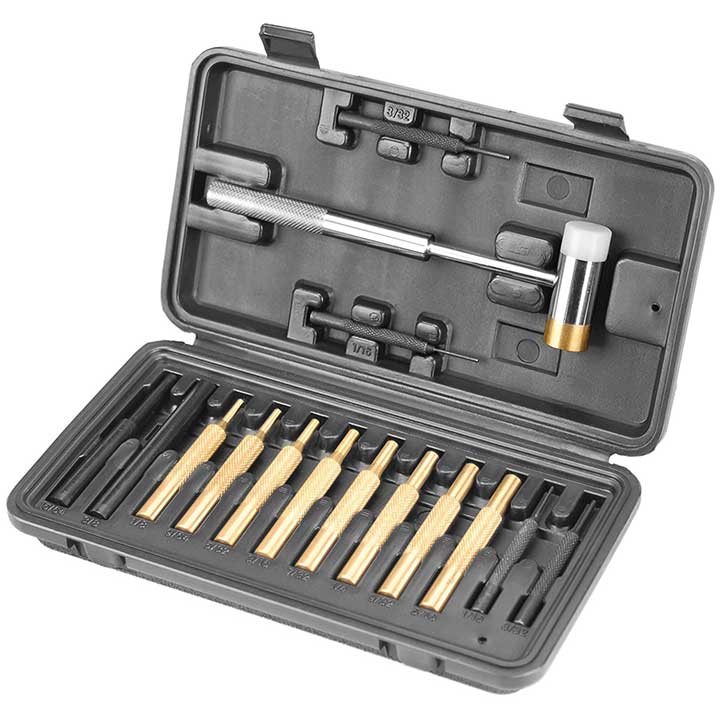 Wheeler Engineering Hammer and Punch Set-Plastic Case