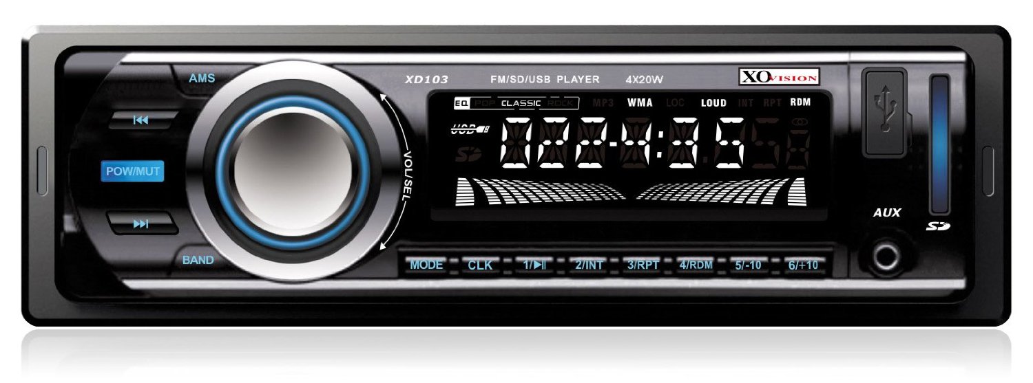 Xo Vision XD103 Car Stereo Media Digital Receiver Usb Sd Aux