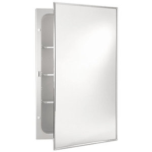 16 X 20 Glass Mirror Door MLD REC Cabinet